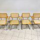 Vintage Marcel Breuer Cesca B64 chairs, made in italy, 1970
