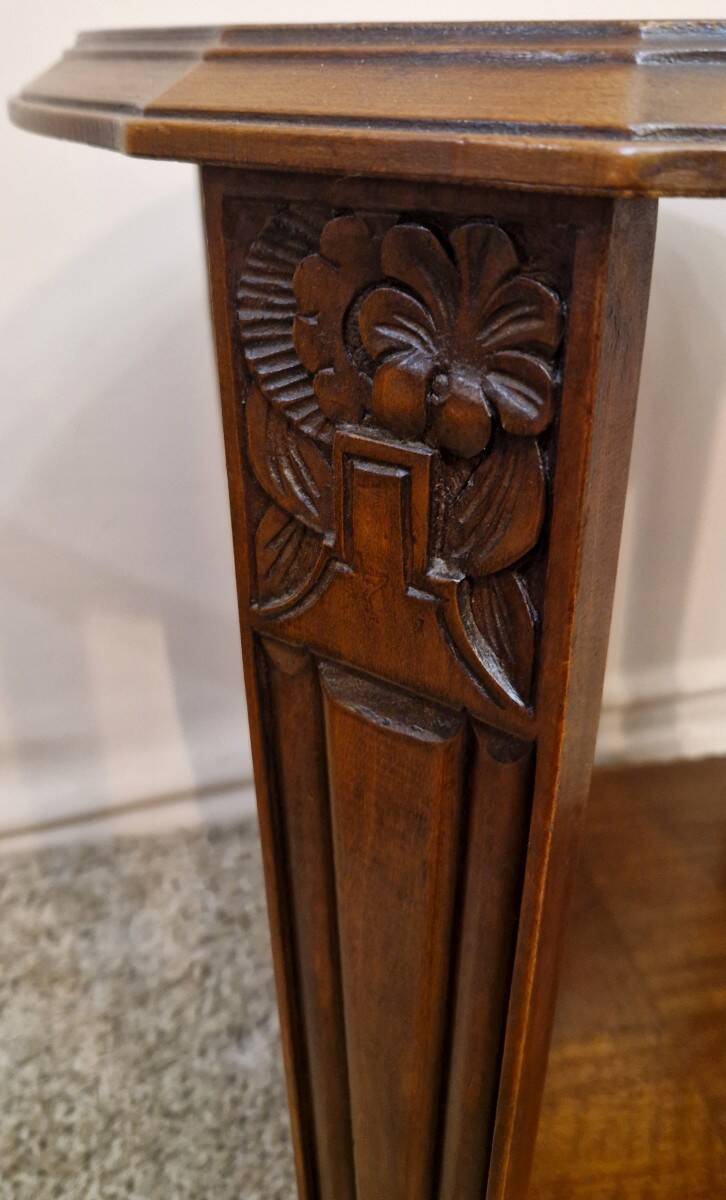 Side table in walnut - Art Deco
