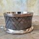 Silver metal bottle coaster