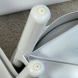 Pair of Glossy White Chairs Kartell 4875 by Carlo Bartoli, 1980s