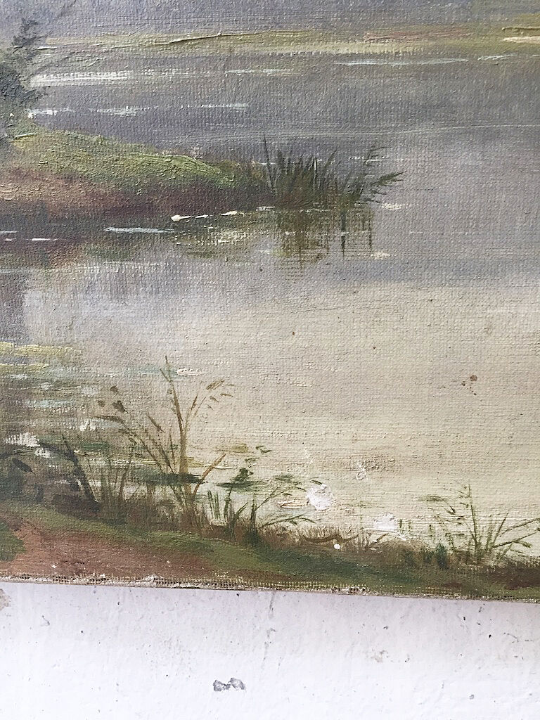 Landscape oil canvas
