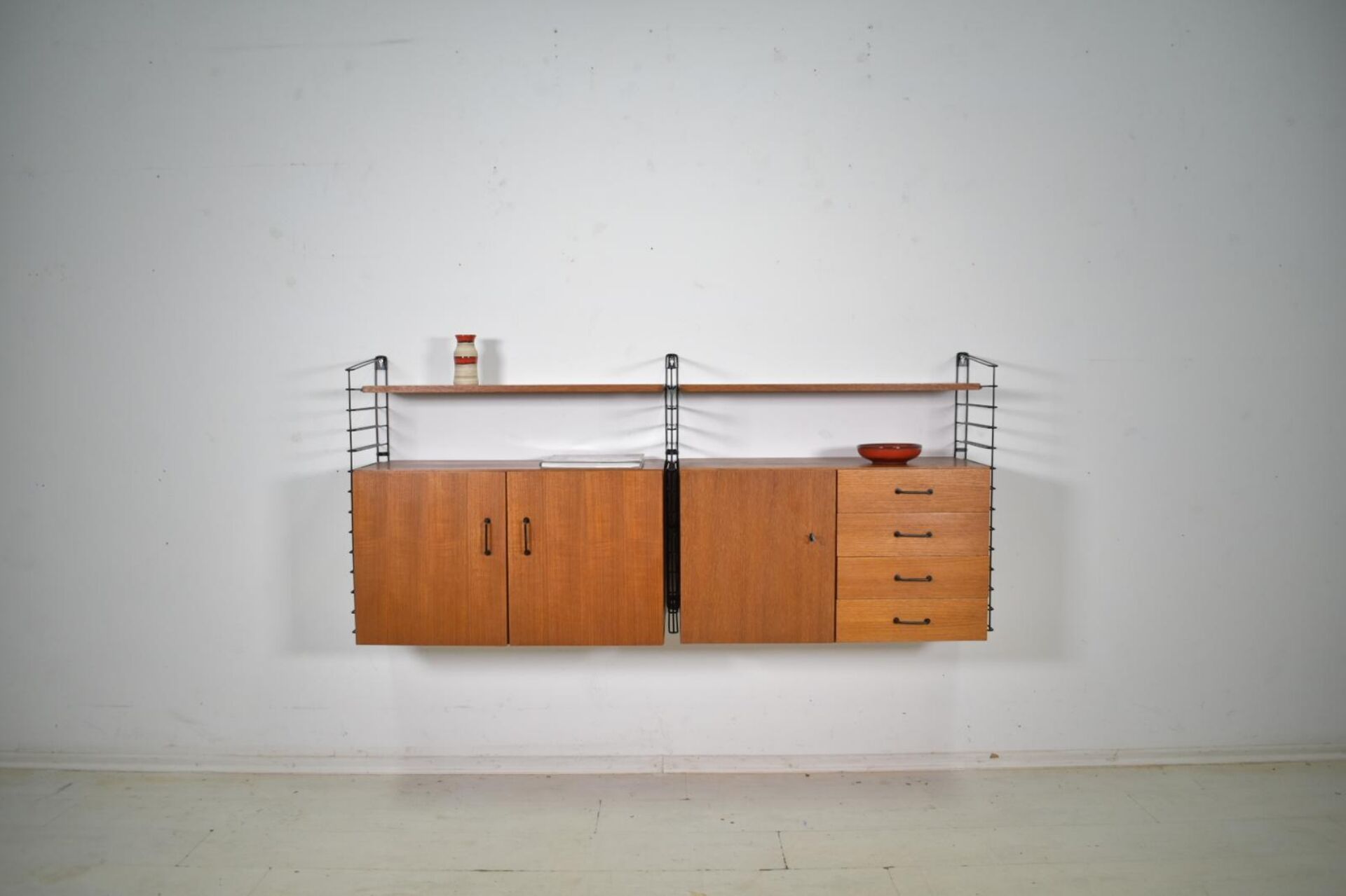 Musterring Tomado Shelving System Teak 1960s  Wall unit Vintage 