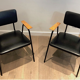 Paire de fauteuils laqués noirs Willy van de Meeren 1950