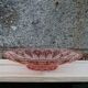 Vintage pink glass fruit bowl – ø 33 cm, h 7 cm