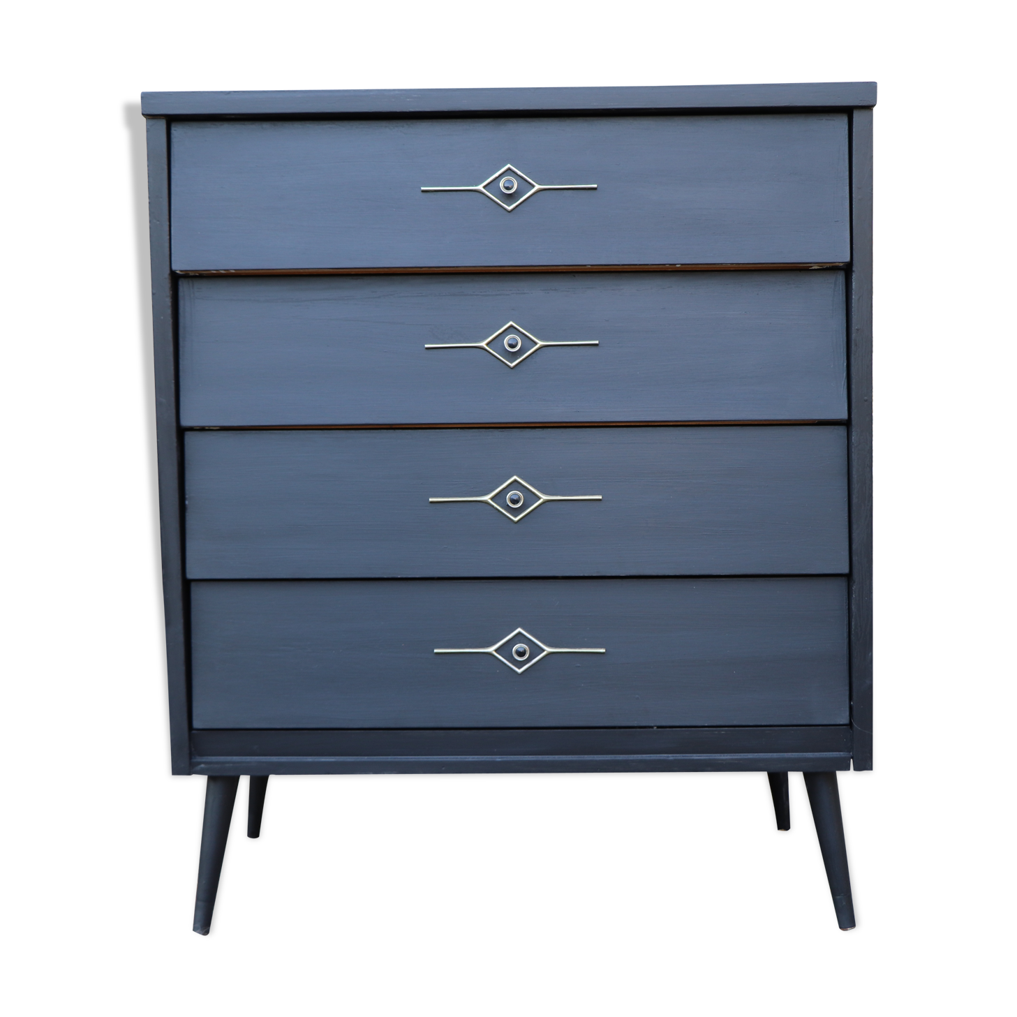 American 50s vintage chest of drawers compass feet