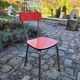 Red formica chair