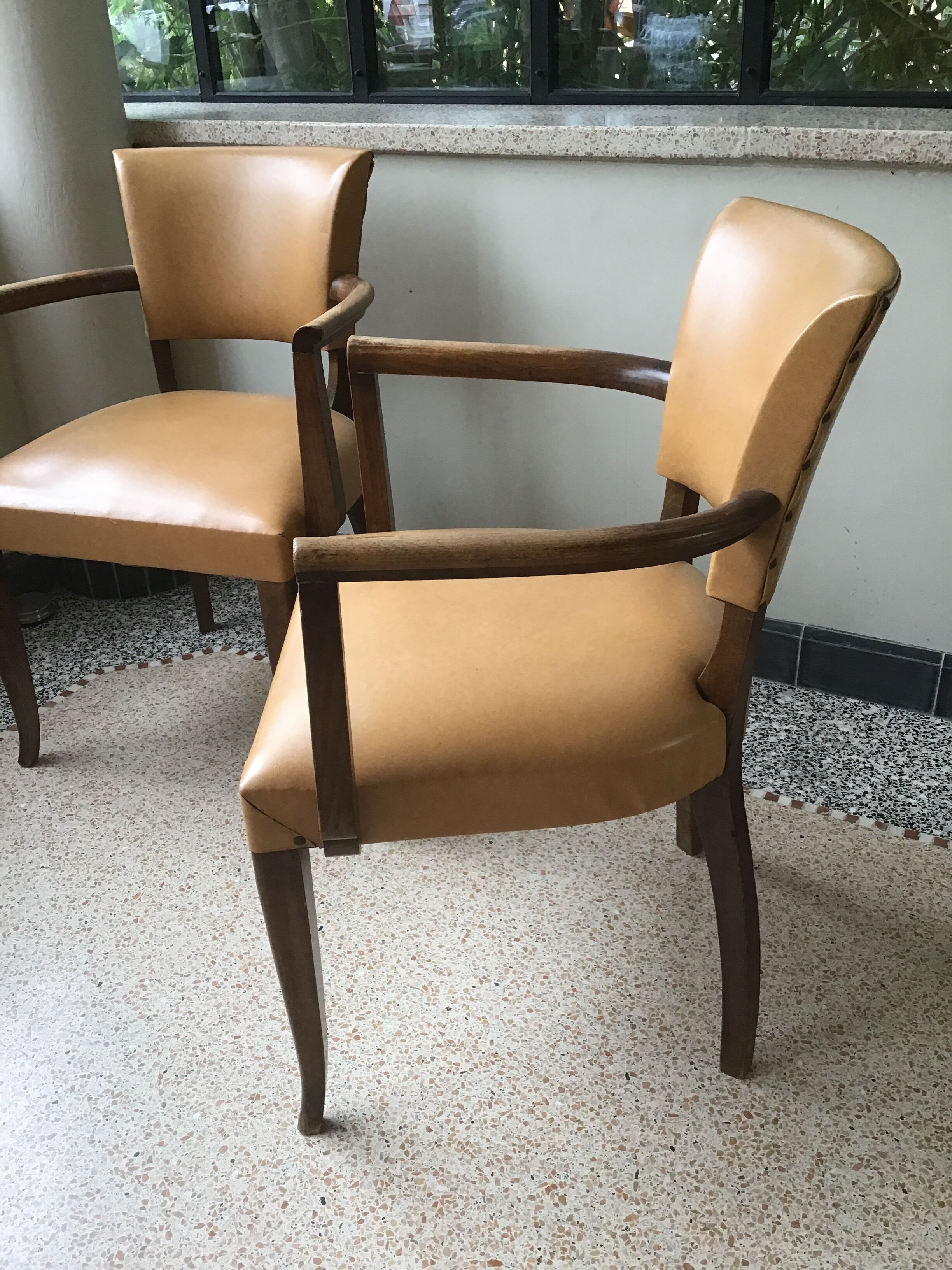 Pair of bridge chairs