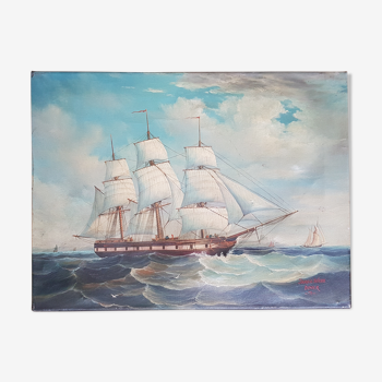 Oil on canvas Marine James Webb Dover