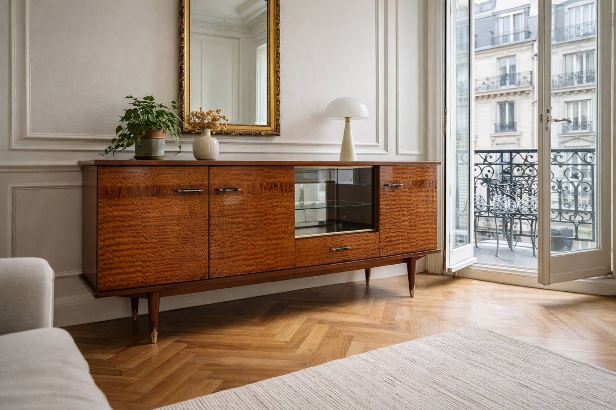 Grande enfilade vintage année 50/60 210 cm
