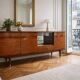 Large vintage sideboard from the 50s/60s, 210 cm.