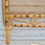 Braided rattan headof