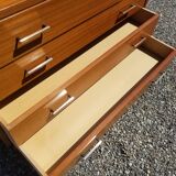 Vintage dresser 4 drawers feet compass - 60s