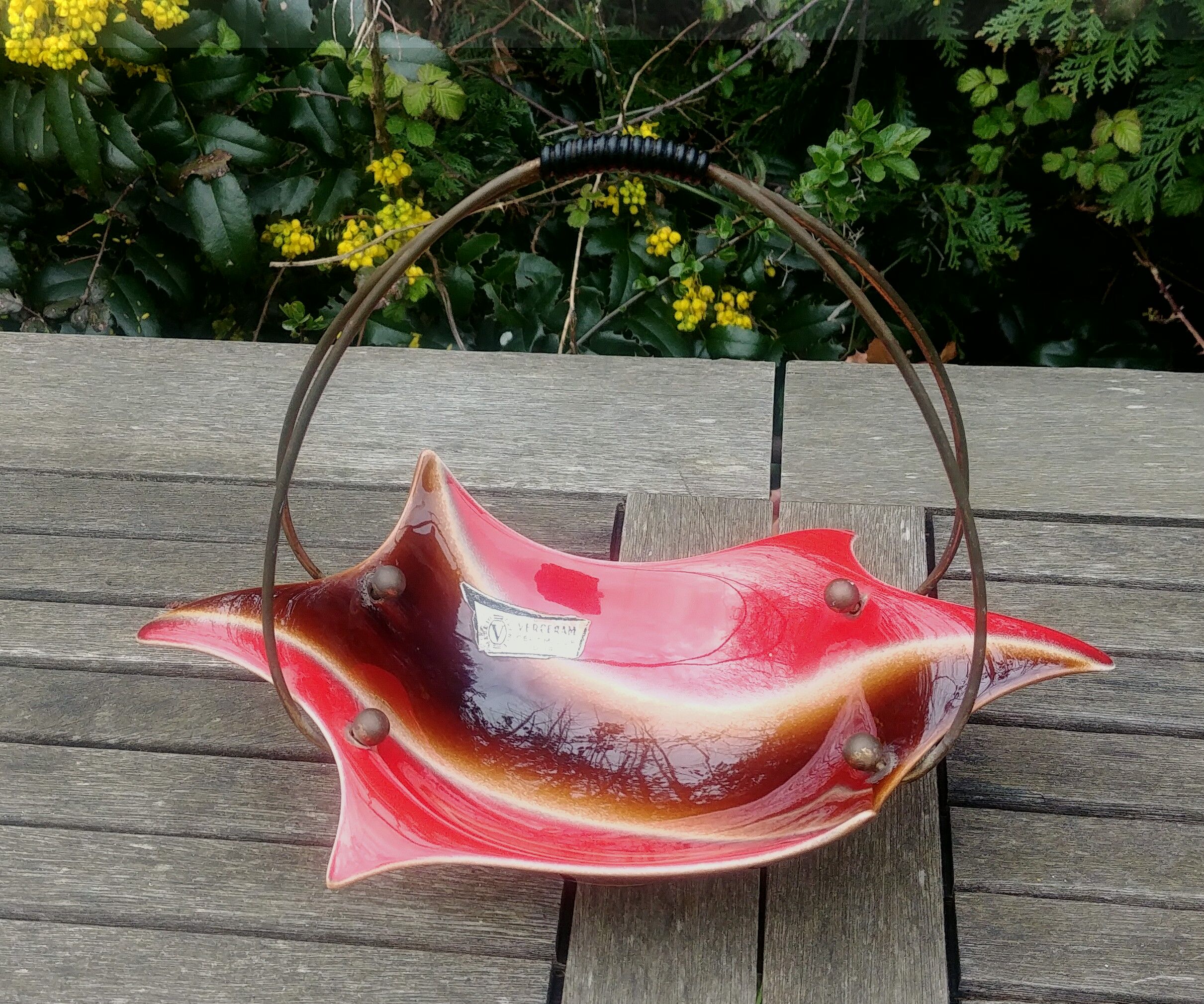 Vintage Cup in glazed ceramic Verceram ceramic Art 50s/60s