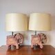 Pair of elephant lamps by Claude de Muzac (1934-2022) – Sculpted wood