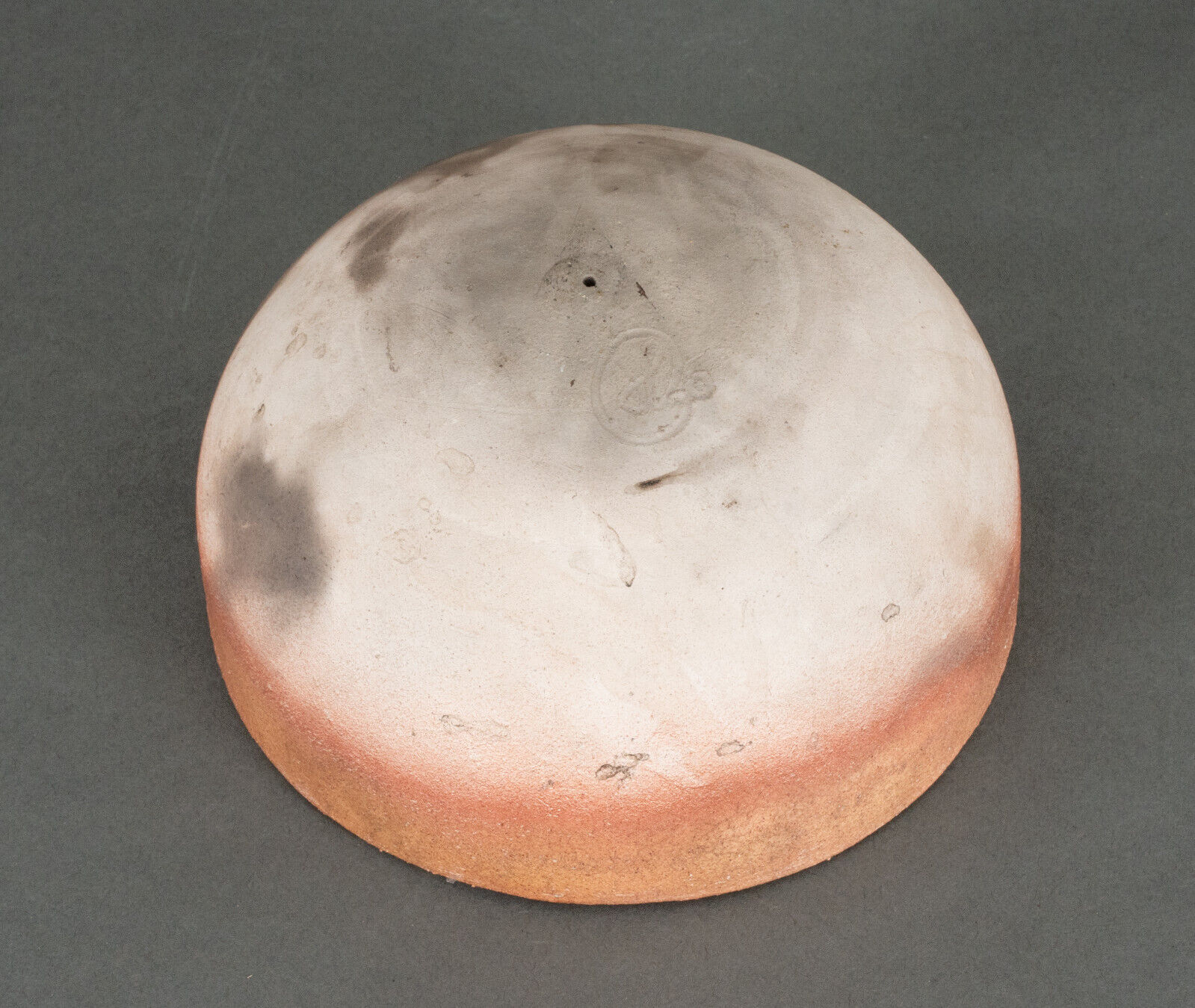 Pocket tray in monogrammed glazed stoneware Mid-twentieth