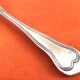 Antique dessert fork by silversmith Christofle, Chinon model collection.
