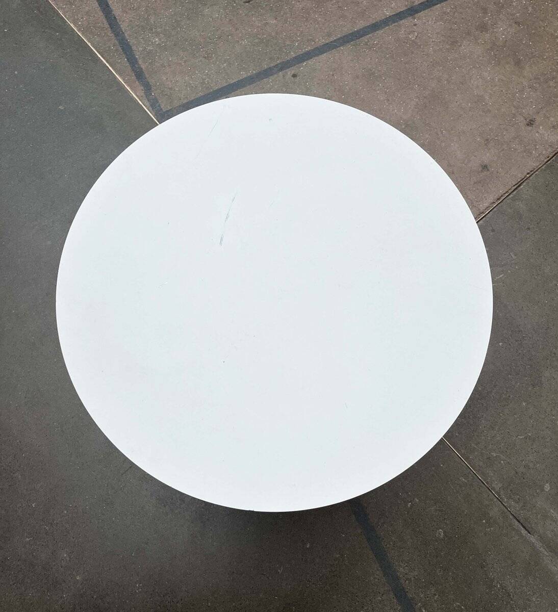 Outdoor metal table series Tio minimalist by Chris Martin for Massproductions, Finland.