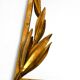 Metall wall mirror and matching shelf gold plated plated by Banci Firenze
