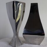Michael Aram - Set of two 1st edition stainless steel vases