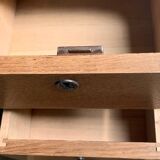 9-drawer art deco sideboard in solid raw oak