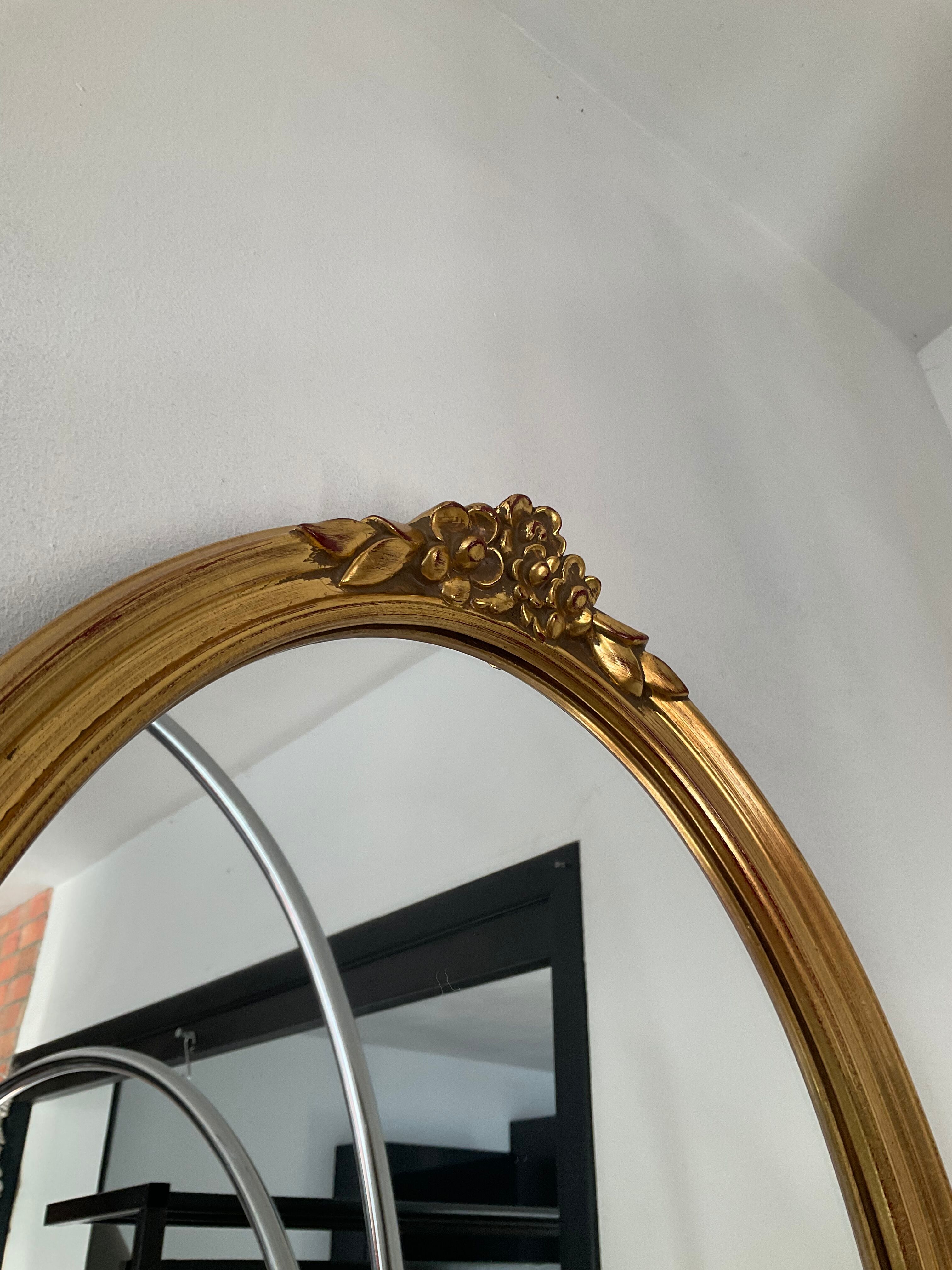 Vintage Deknudt golden mirror 70s