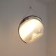 Chrome and frosted glass suspensions by AV Mazzega