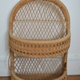 Wicker wall shelf