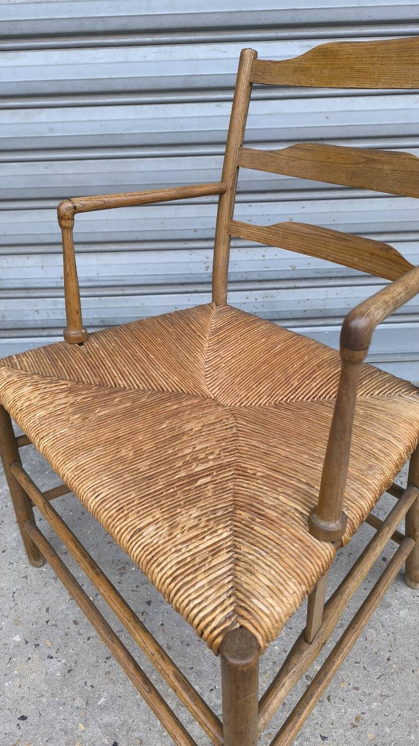 Early 19th century stepped back armchair