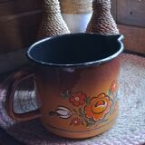 Vintage enameled pitcher