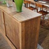 Low sideboard with sliding doors