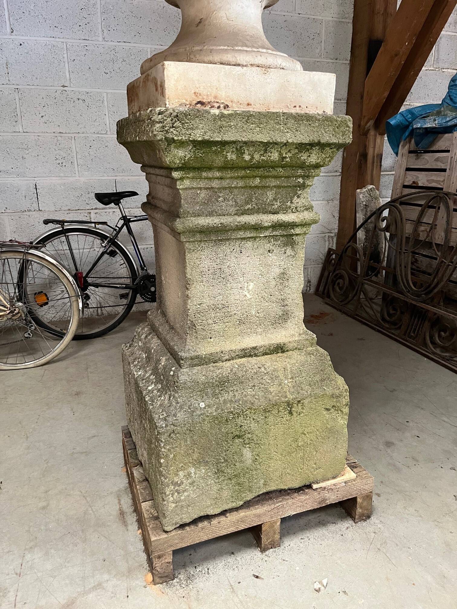 Pair of Neoclassical Style Cast Iron Vases, 19th Century