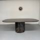 Vintage 80s Italian design marble dining table