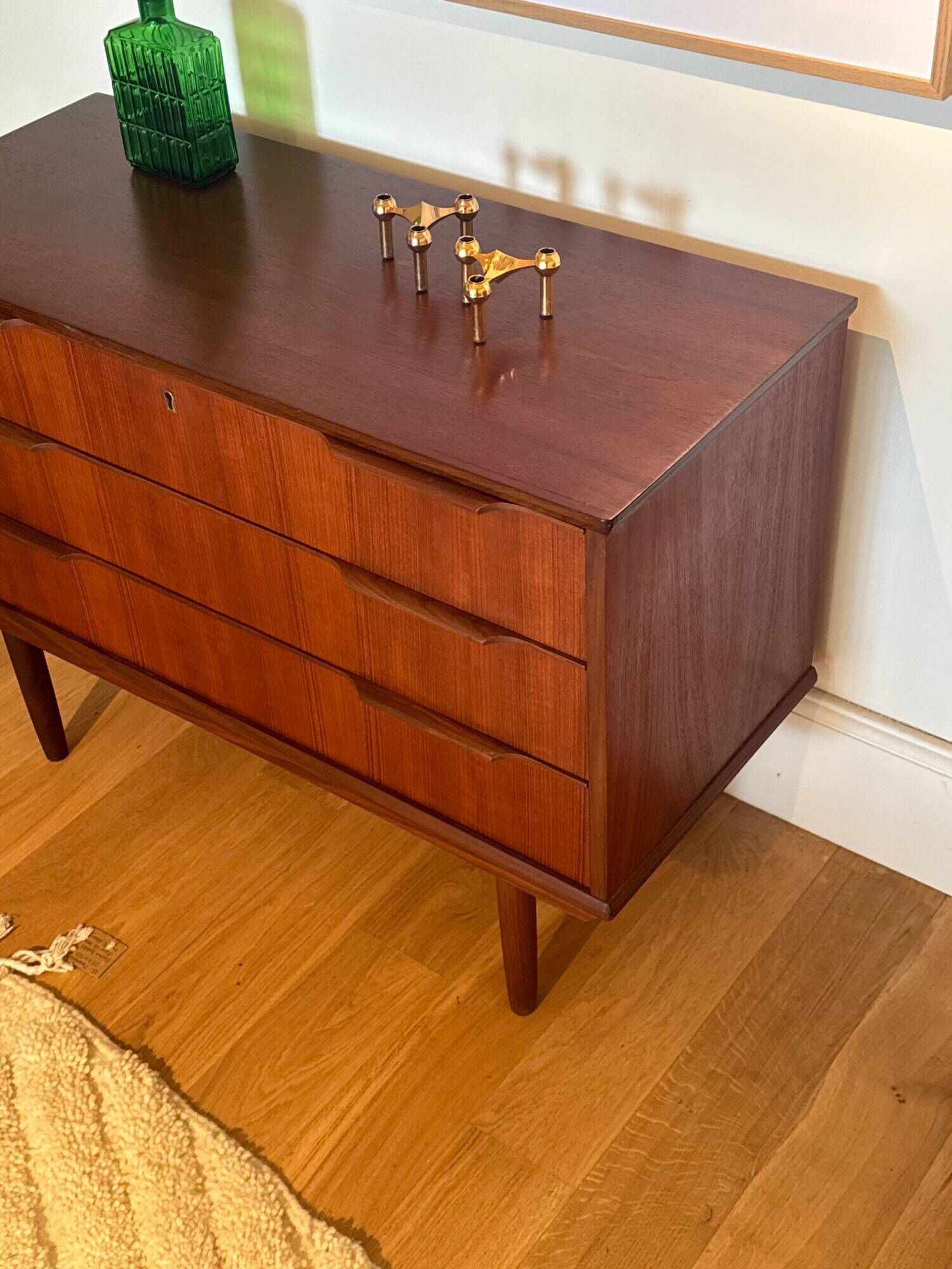 Vintage Scandinavian "Ingrid" teak chest of drawers