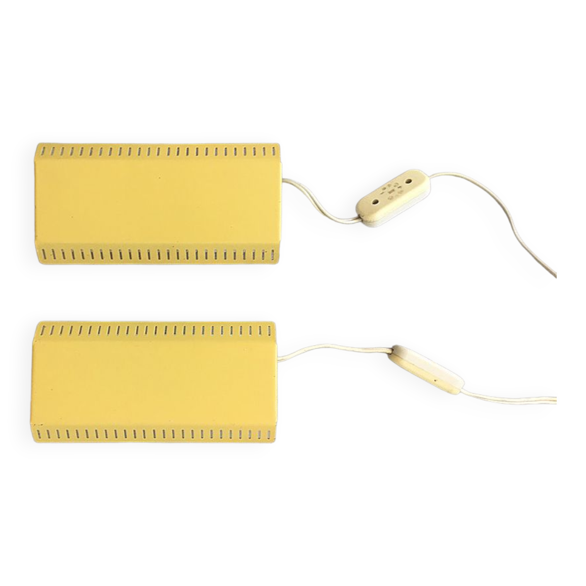 Set of 2 danish wall reading lamps, 1960s