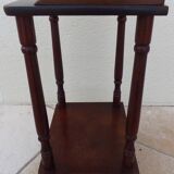 Bedside table or side table with 2 wooden shelves