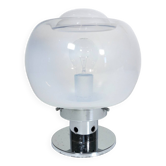 Vintage Table Lamp • Steel & Glass • Murano • Space Age • 1970