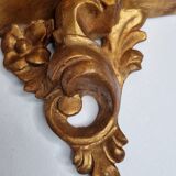 Stucco and gilded wood harness, 30 cm