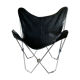 Folding chair style aa stainless steel and imitation leather