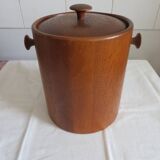 Teak ice bucket, Scandinavian style year 70