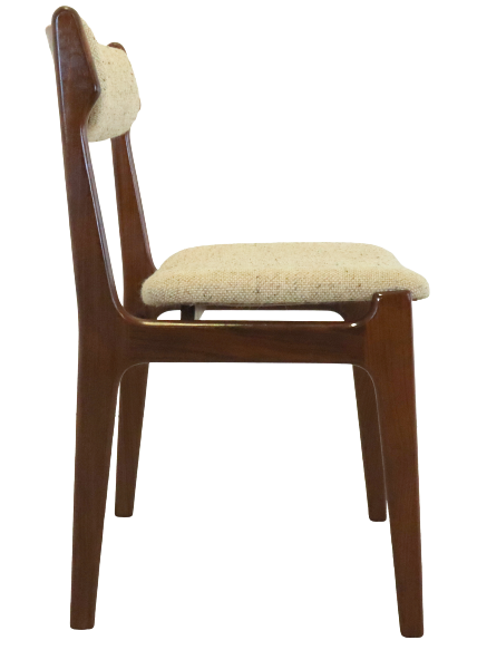 Set of 4 mid century teak chairs 'Nejede'