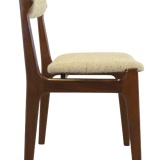 Set of 4 mid century teak chairs 'Nejede'