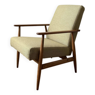 Vintage Polish Armchair Type 300-190 by H. Lis from 1960s after Complete Renovation