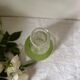 Green granite glass decanter - 50s