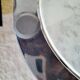 Table d'appoint en marbre et chrome, Italie années 70