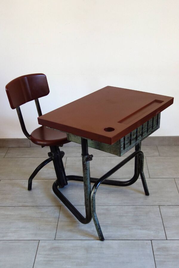 Ancien bureau écolier évolutif années 30