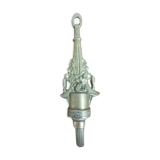 Electrified pewter wall lamp