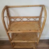 Rattan shelf