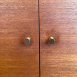 Teak and white Formica secretary, 1950