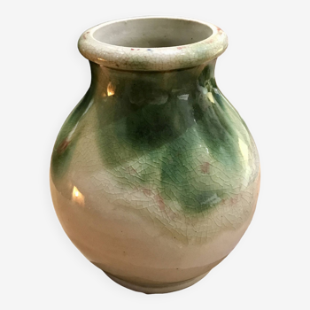 Small glazed stoneware vase