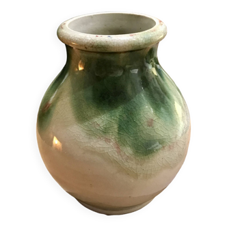 Small glazed stoneware vase